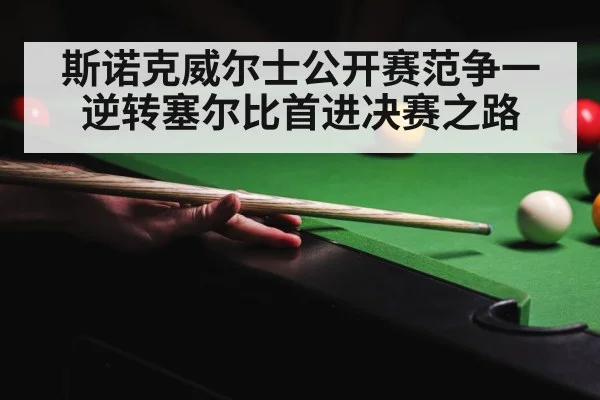 斯诺克威尔士公开赛范争一逆转塞尔比首进决赛之路